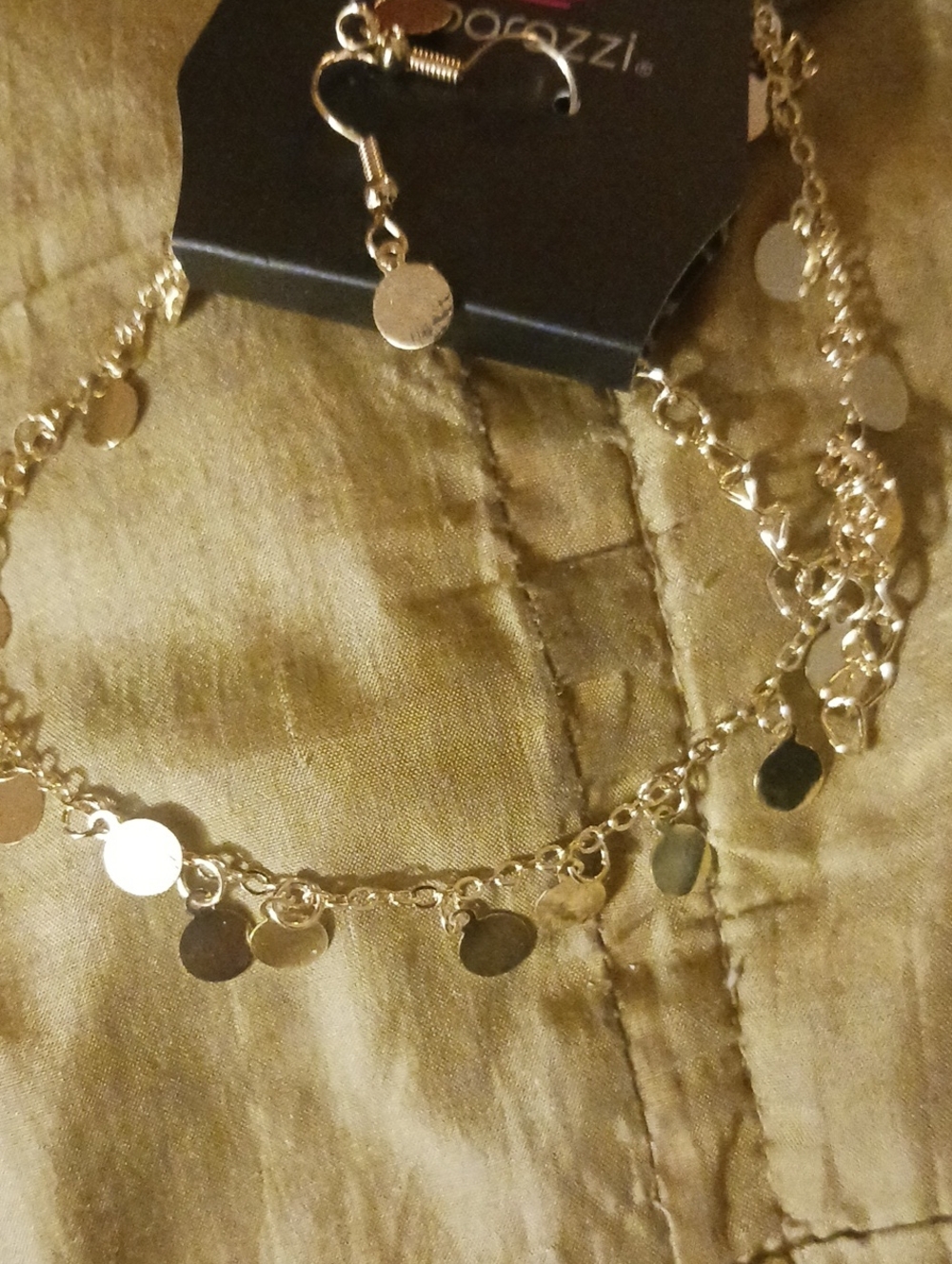 Gold Disc Charm Layered Necklace - by Unknown Brand